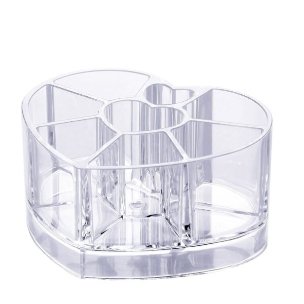 MINI ACRYLIC HEART SHAPED COSMETIC ORGANIZER - Image 2