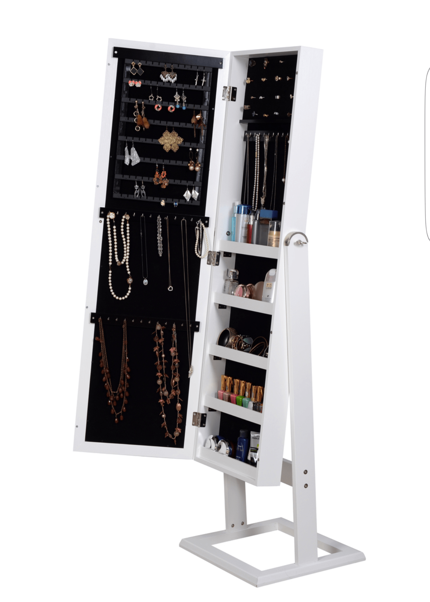 FULL LENGTH DRESSING JEWELLERY ORGANIZER CABINET WITH MIRROR - Home Worth