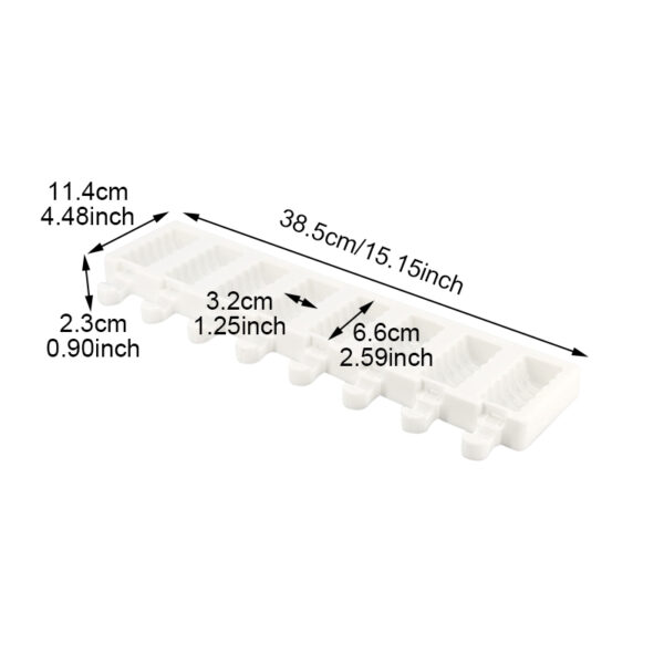 8 CAVITY SILICONE ICE CREAM MOULD - Image 4