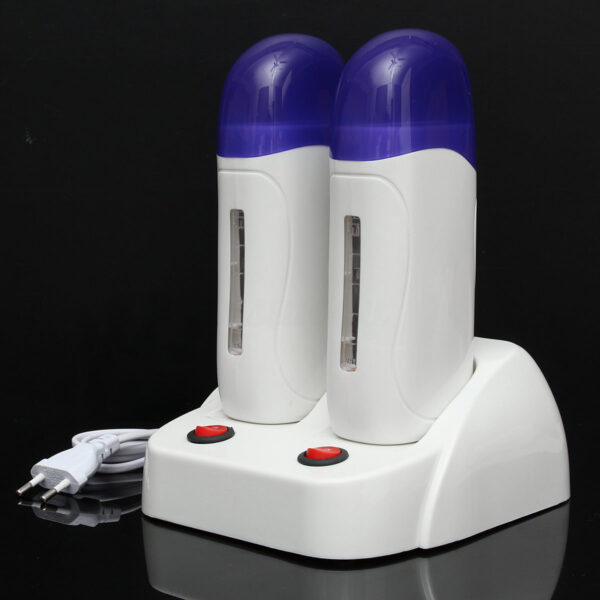 WAX ROLLER CARTRIDGE HEATER WITH DOCKING STATION (DEPILATORY HEATER) - BLUE