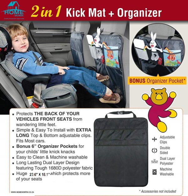 KICK MAT + ORGANIZER 2 IN 1