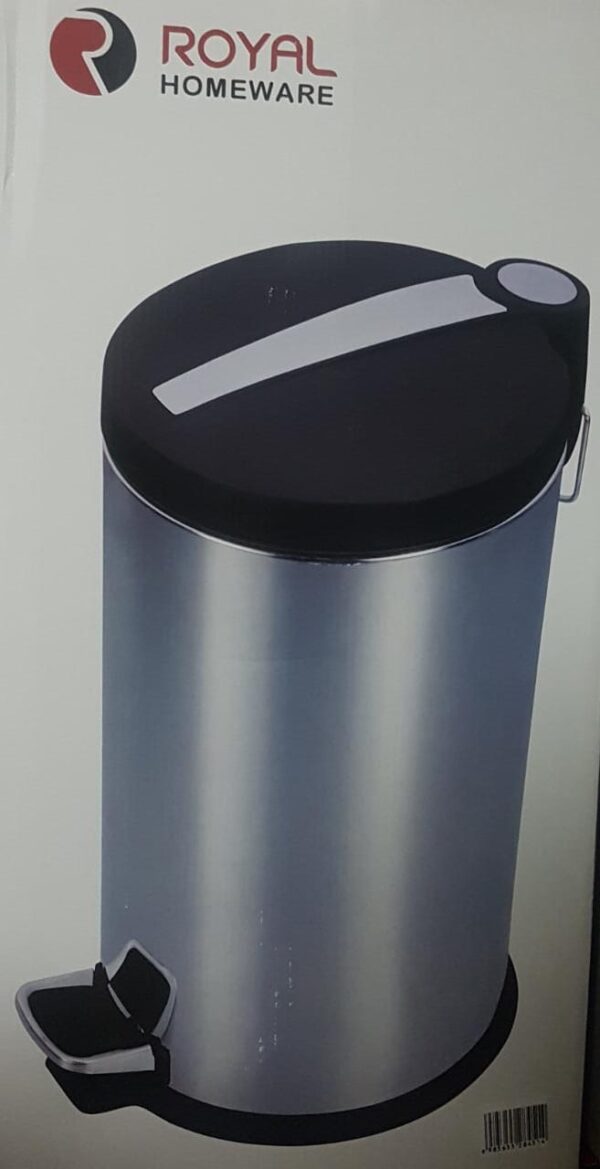 STAINLESS STEEL DUST BIN BLACK TOP (RH) - Image 2