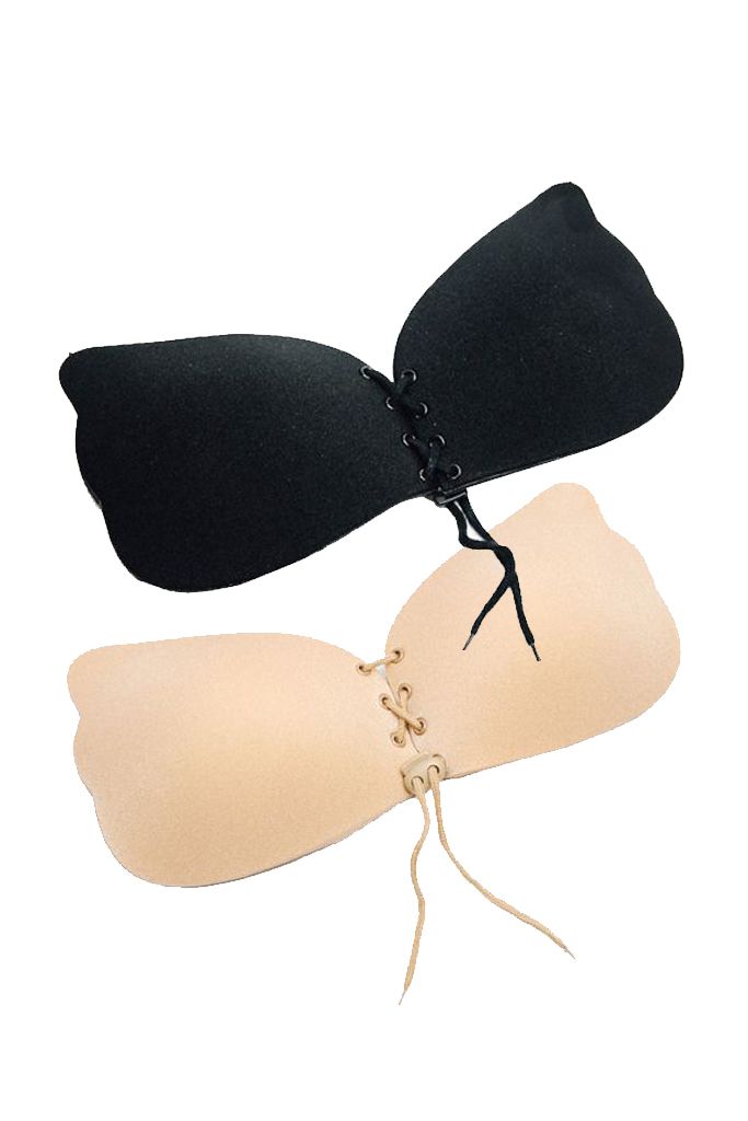 Stick On Backless and Strapless Push Up Wing Style Bra, Nude – Bras & Honey  USA