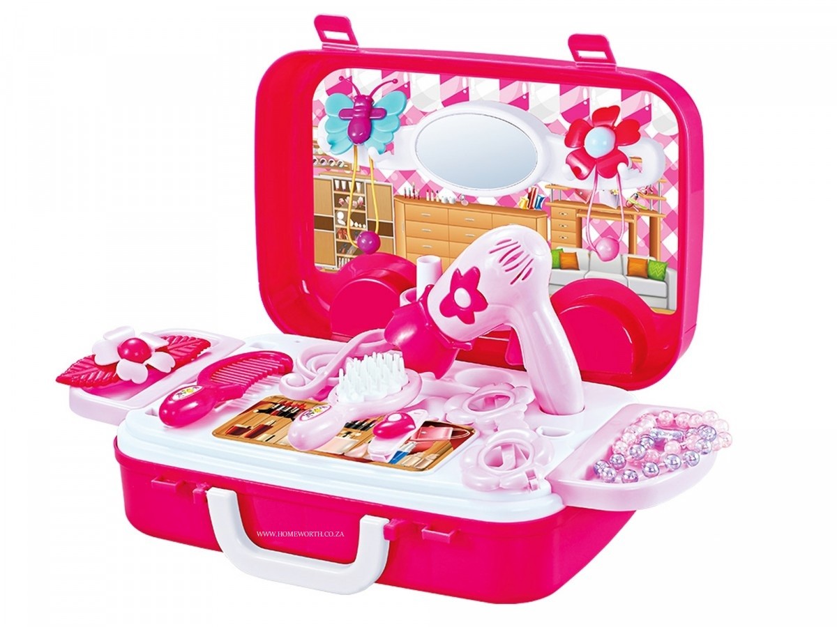 BEAUTY SUITCASE SET - HOT PINK - JERONIMO - Home Worth